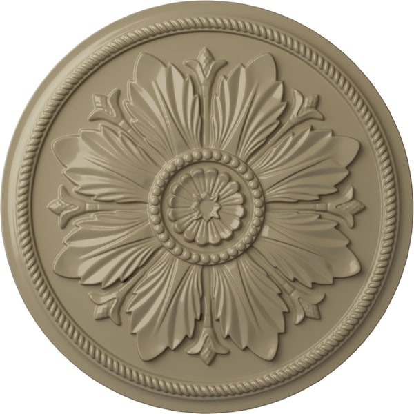 Ekena Millwork Kaya Ceiling Medallion (Fits Canopies up to 5 1/4"), Hand-Painted Gobi Desert, 23 5/8"OD x 1 1/2"P CM23KAGDF - main
